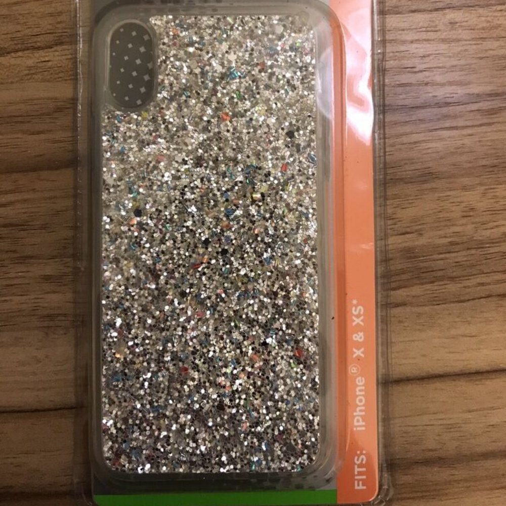 E-Circuit iPhone X and XS glitter cell smart phone case *New In Box*